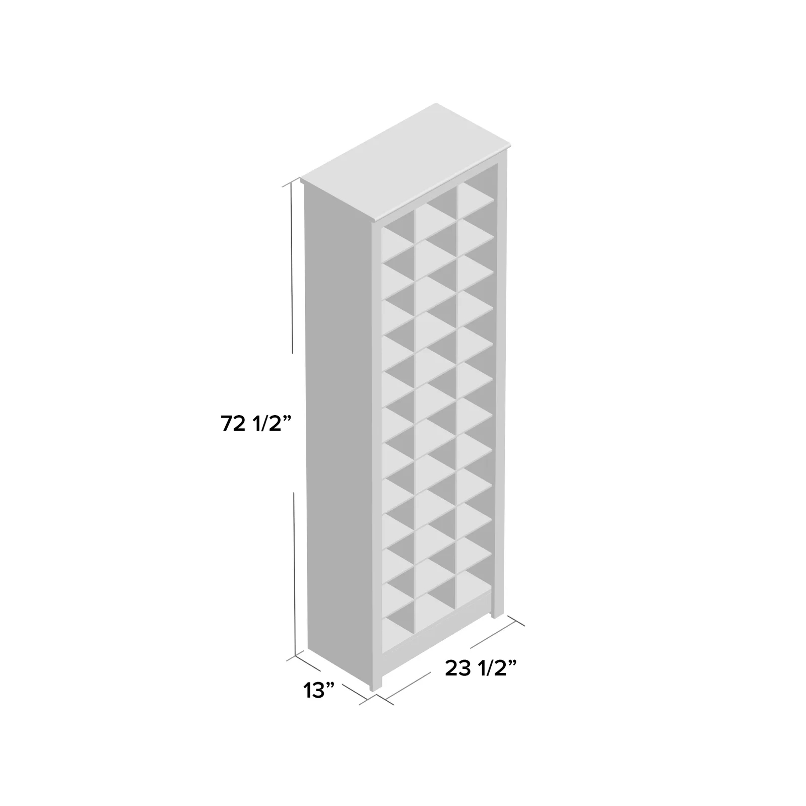 Kahl 36 Pair Shoe Rack
