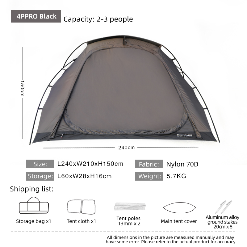 BLACK DRAGON 4Ppro Nylon Version Tent