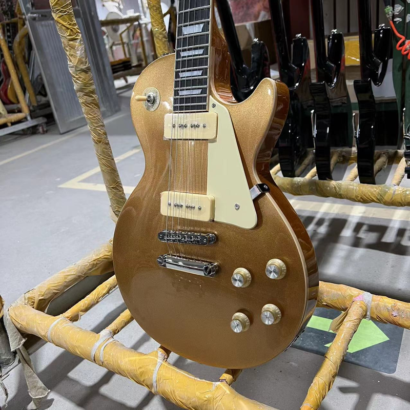 Gold Top Electric Guitar Rosewood Fingerboard High Quality Guitarra High Quality