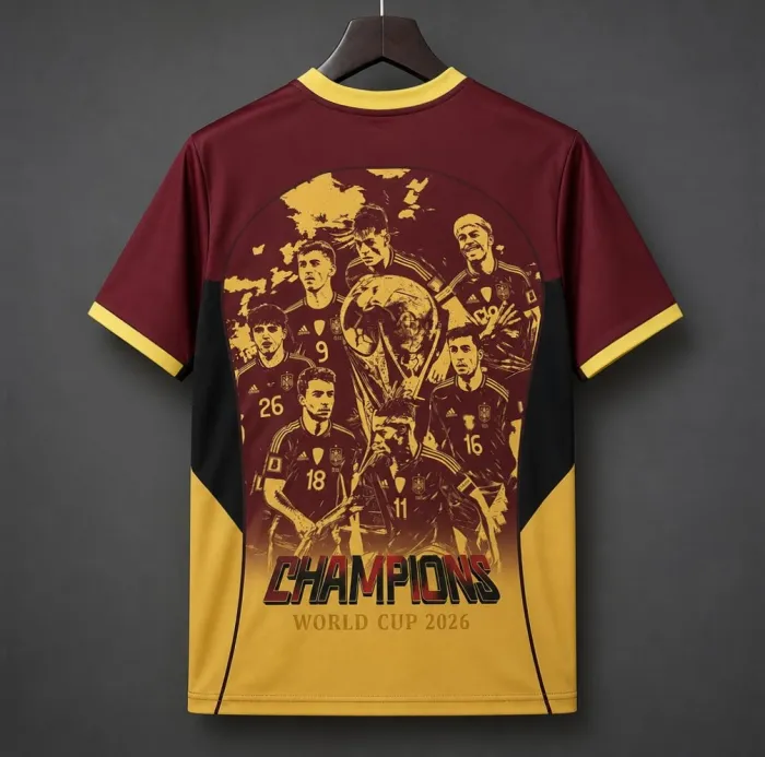 Spain Special Edition Jersey Fan Version World Cup 2026 - 2 Stars