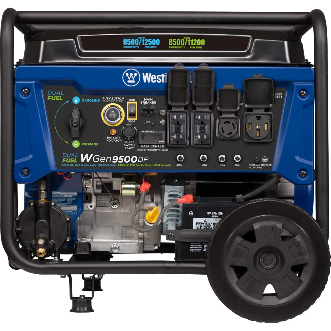 Westinghouse 12500 Watt Dual Fuel Home Backup Portable Generator