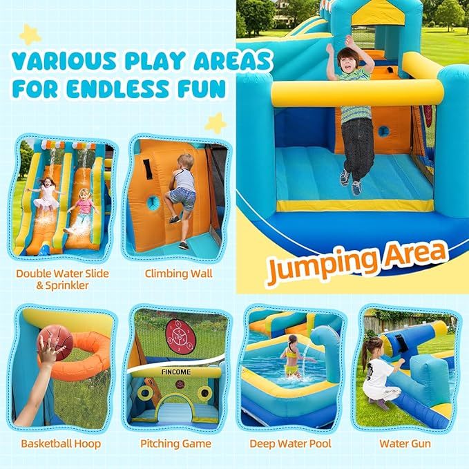 💧 The perfect backyard water park for exciting summer adventures.