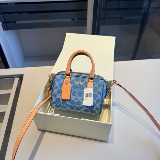 Mini Rowan Crossbody In Signature Denim