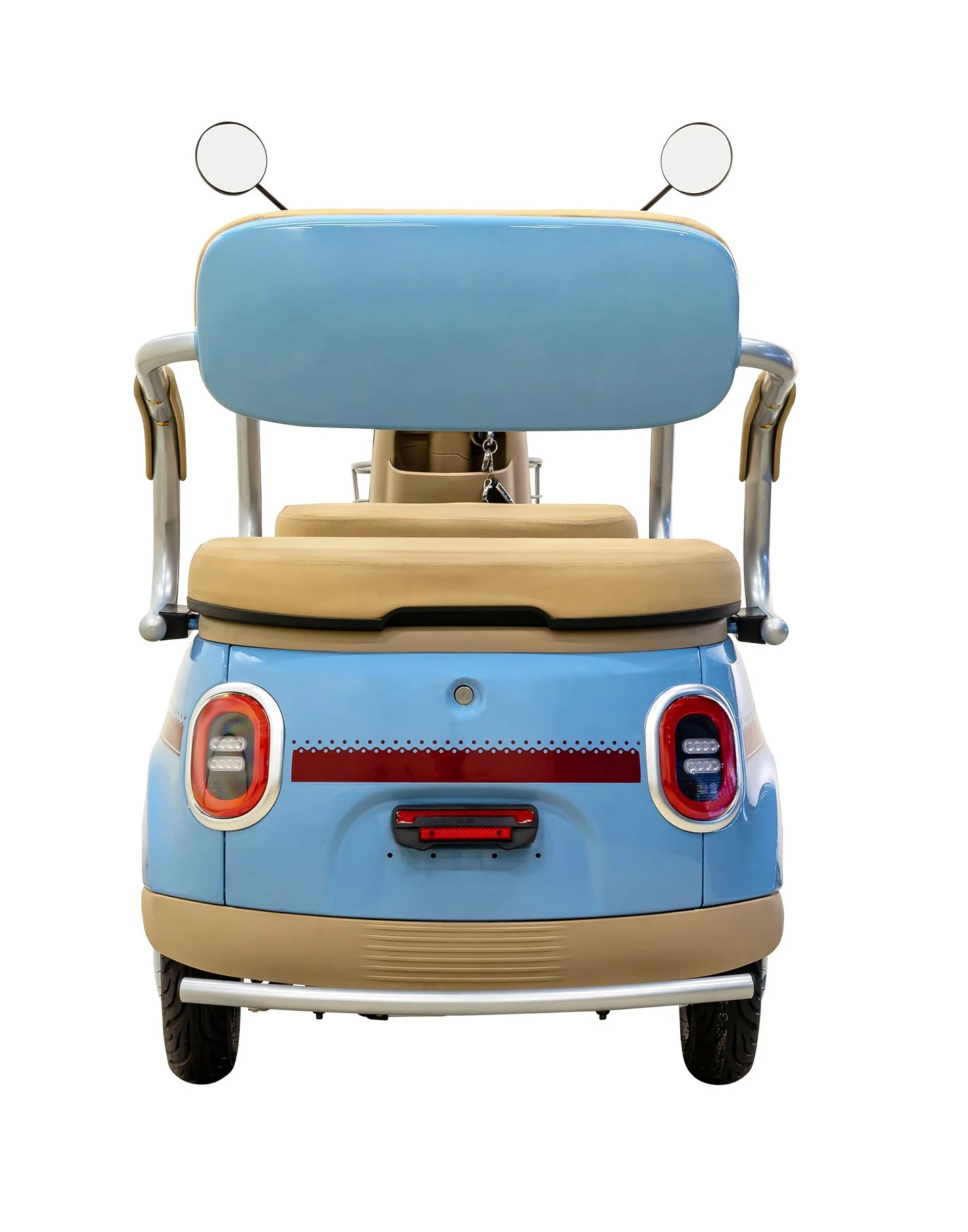 Massimo MGC Two-Seat 3-Wheel Electric Cart, Blue