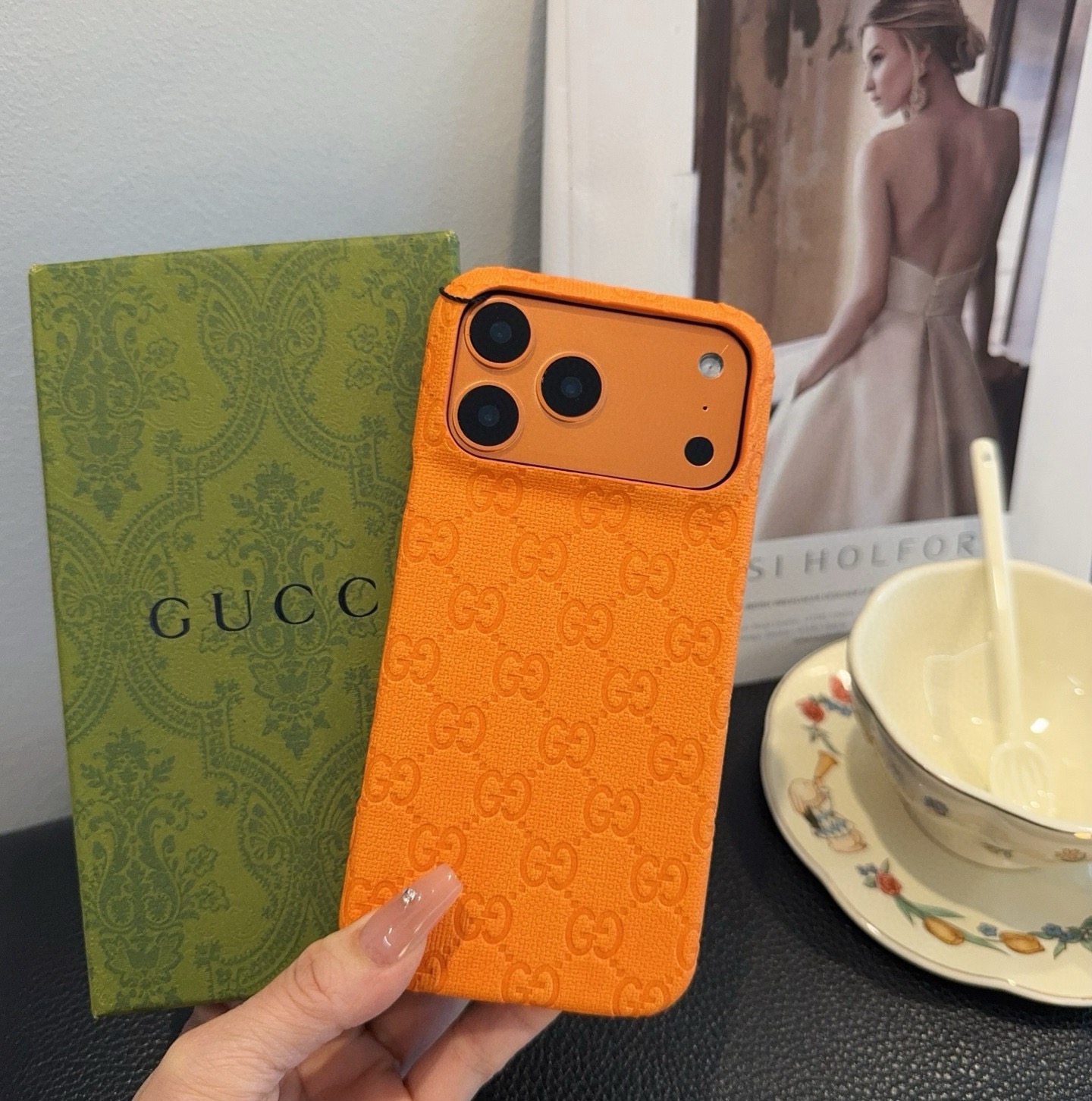 Gucci Starry Series GG Embossed iPhone Case