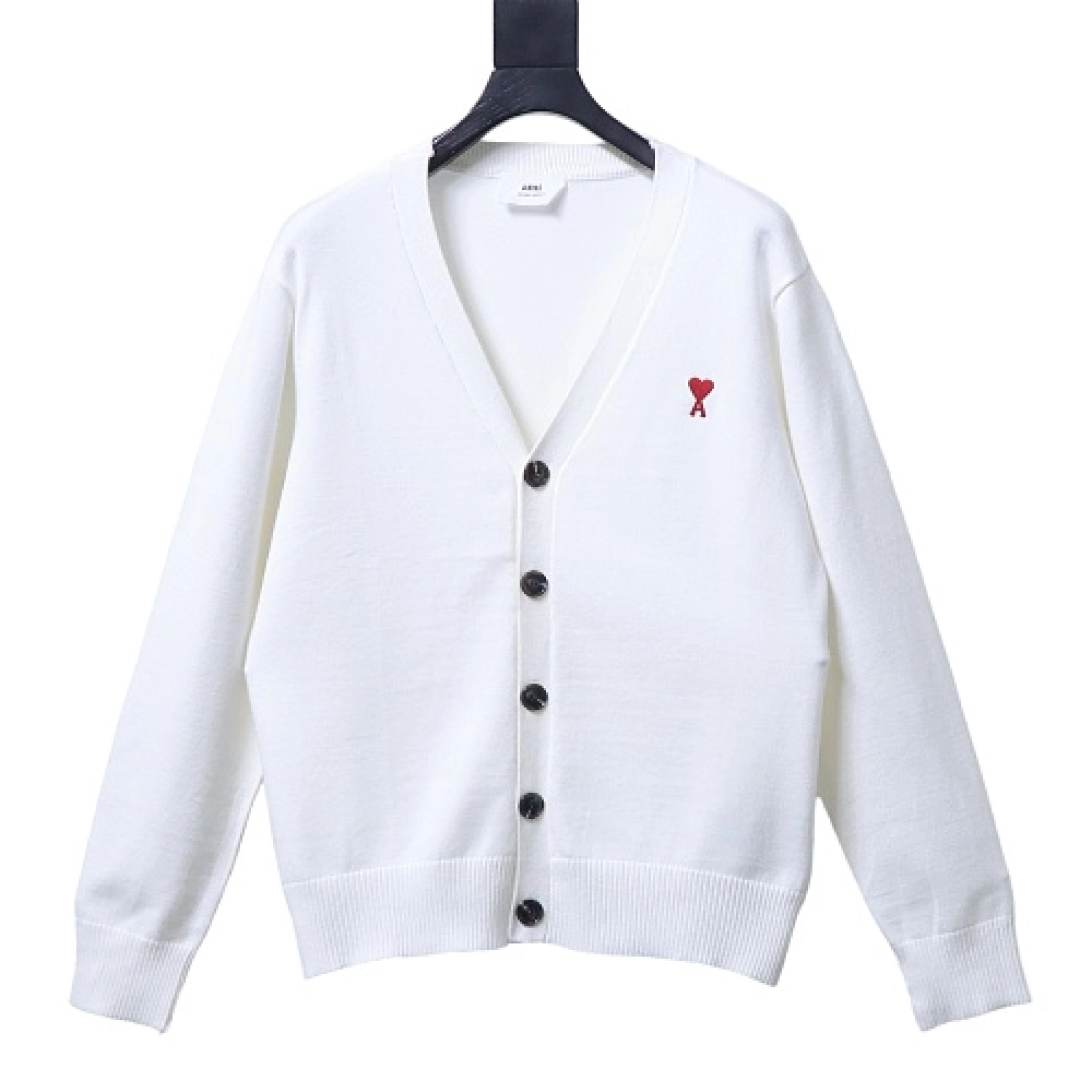 Ami V-neck cardigan White
