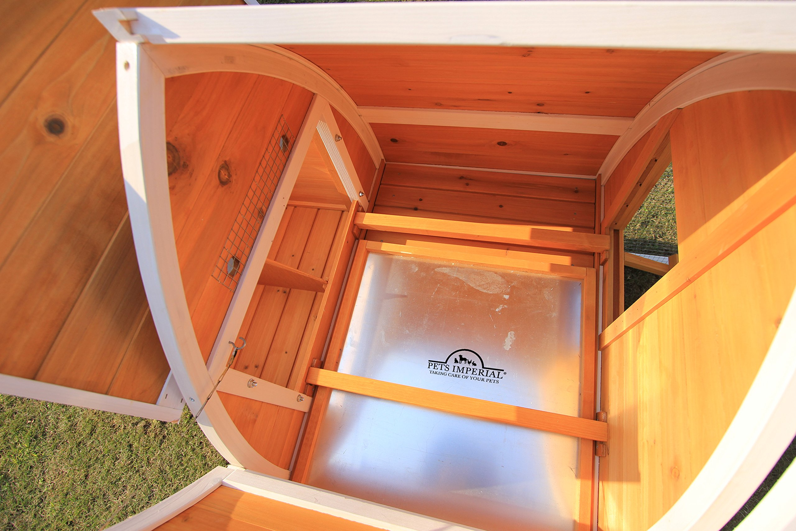 Chicken Coop Chickn House with Sliding Tray & Opening Roof