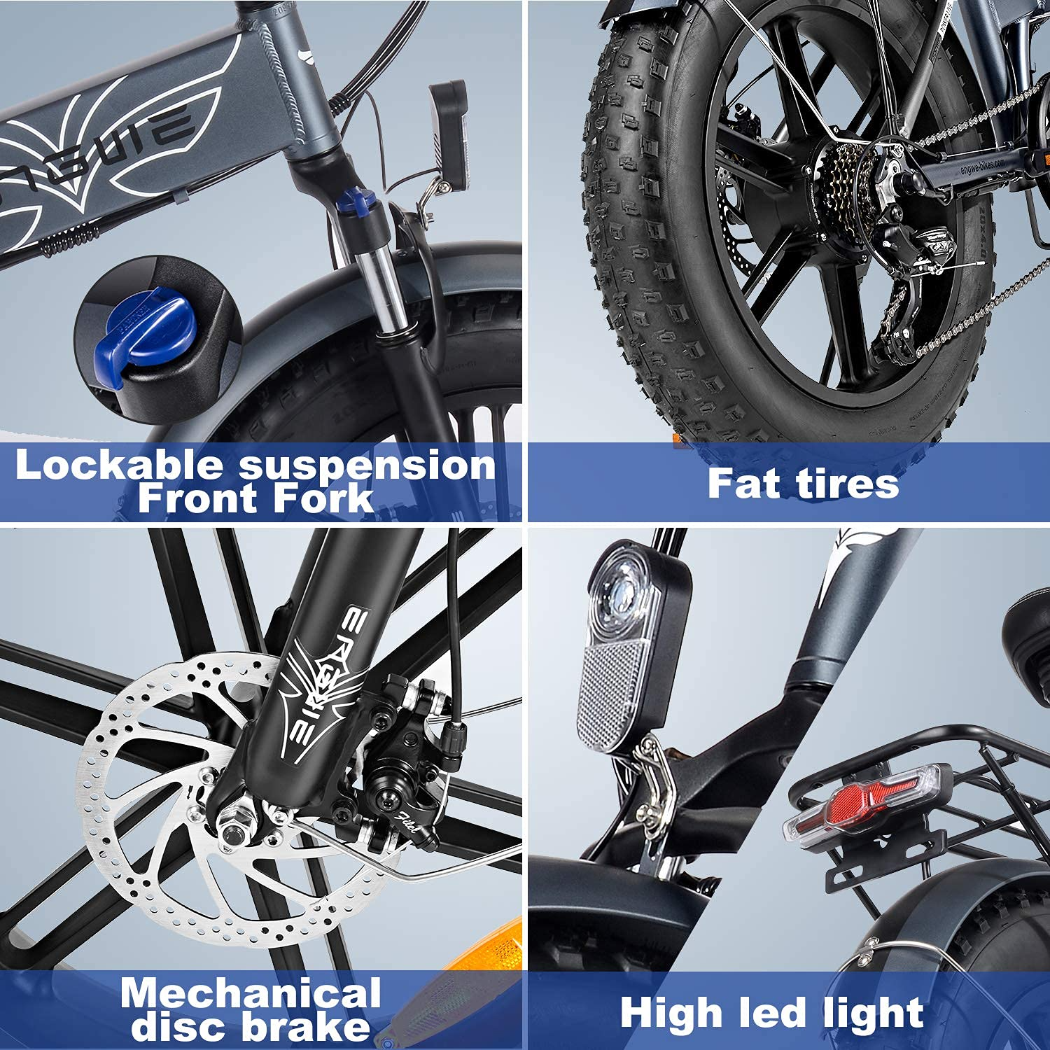 750W Folding Electric Bike for Adults 20