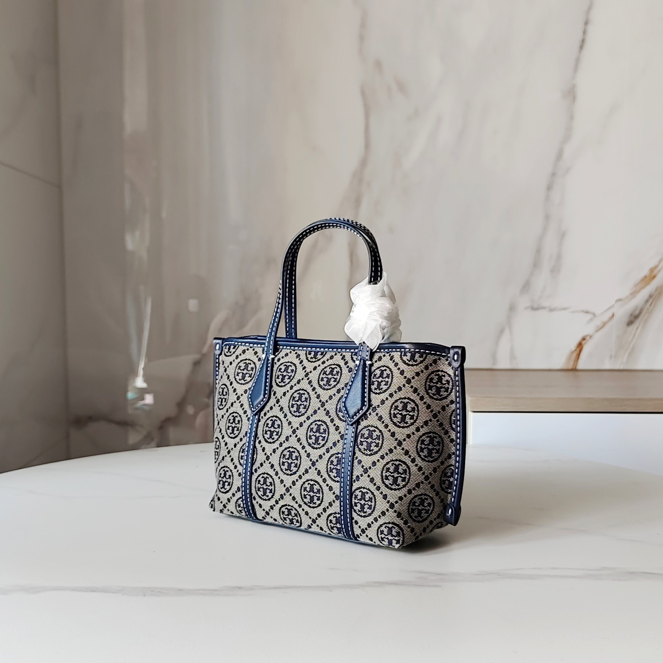 Tory Burch Mini Perry T Monogram Tote Bag