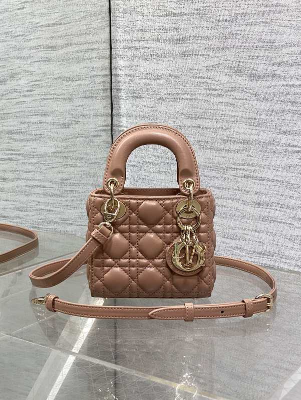 Lady Dior Mini Bag Rose Pink
