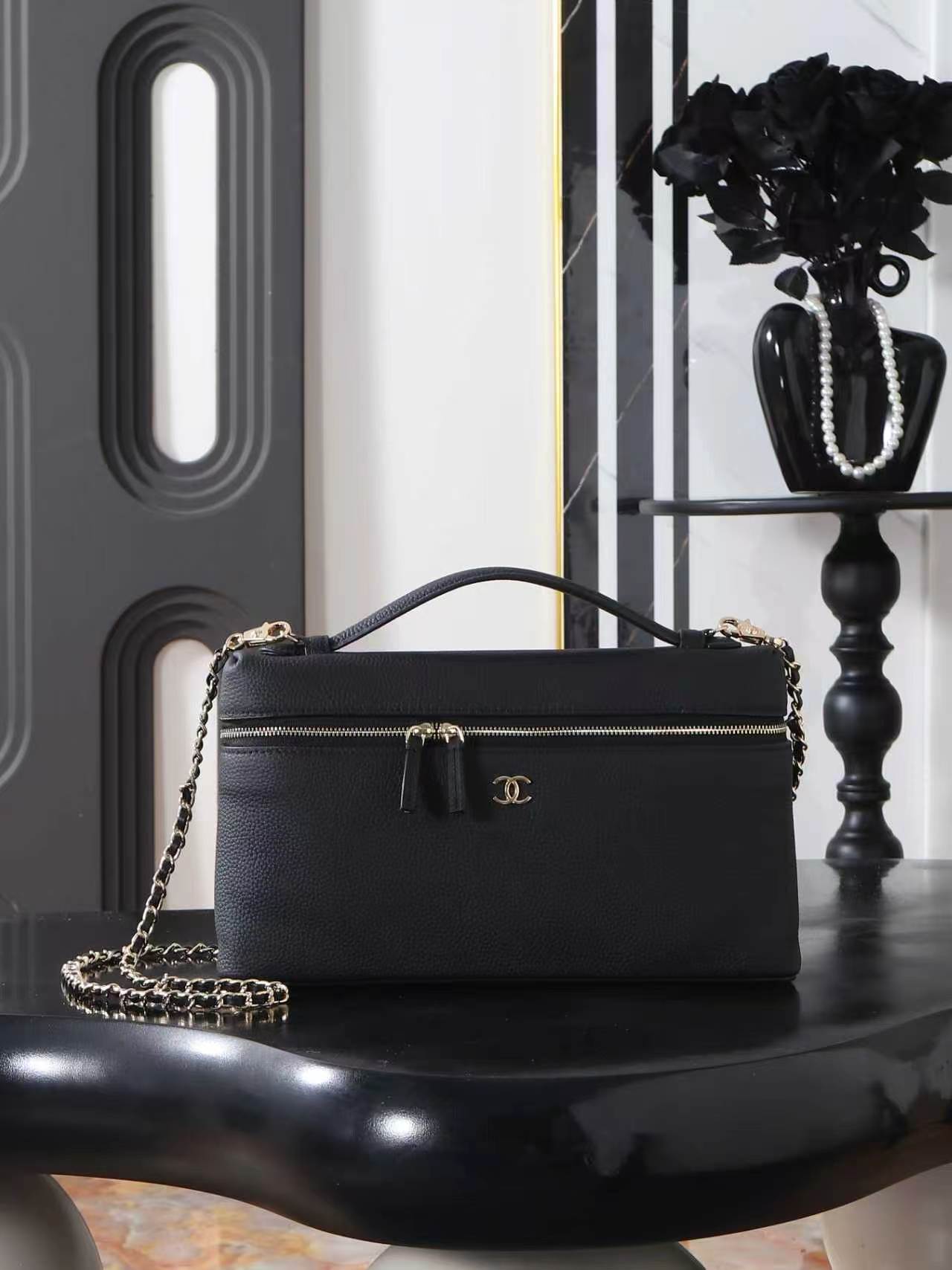 Chanel 26A Vanity with Chain Top Handle