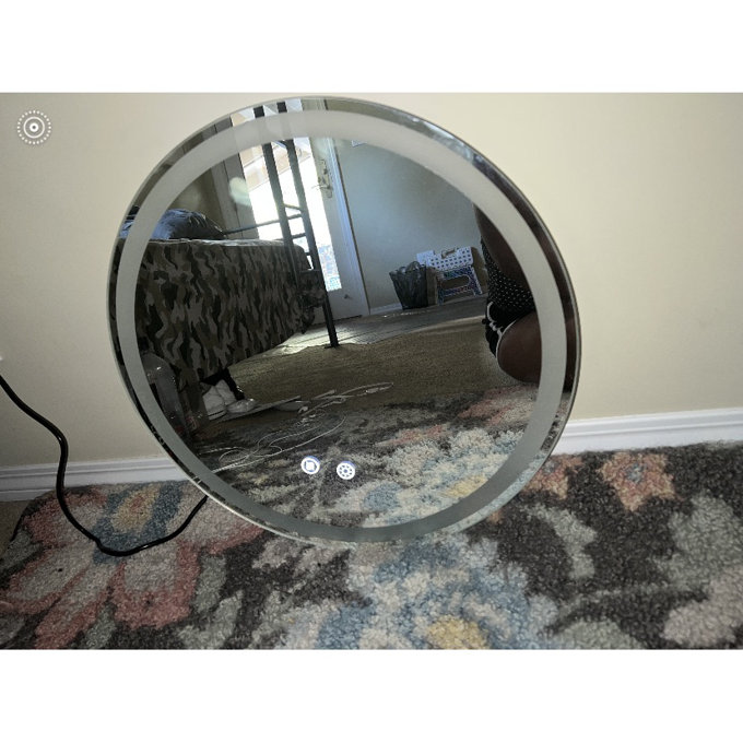 Modern & Contemporary Lighted Fog Free Round Bathroom / Vanity