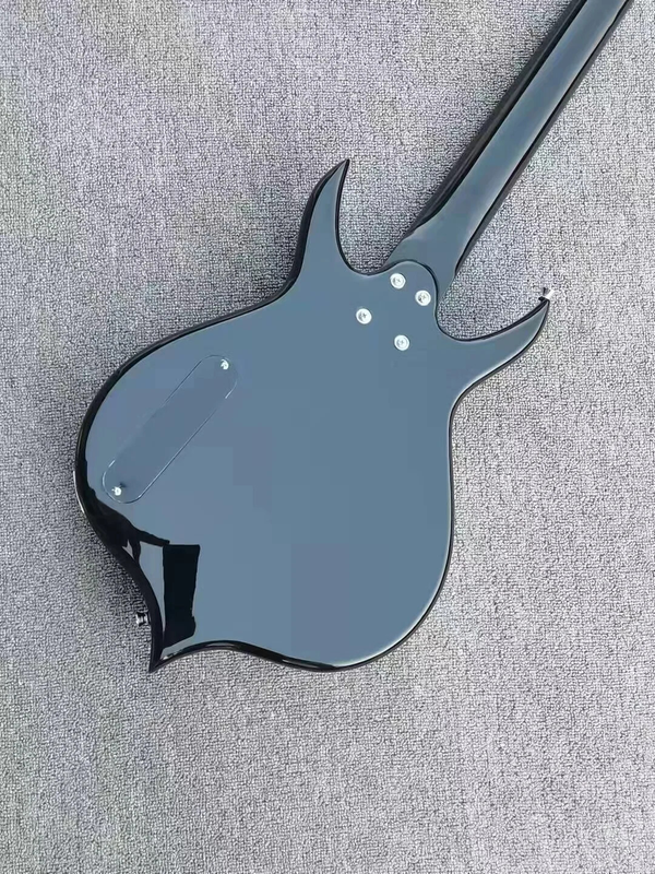 Top 4-string Punisher Kisses Gene Simmons Black AXE Electric Bass Guitar Peach