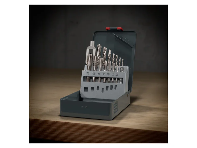 PARKSIDE® Set de forets et tarauds PBSS 15 A1, 15 pièces