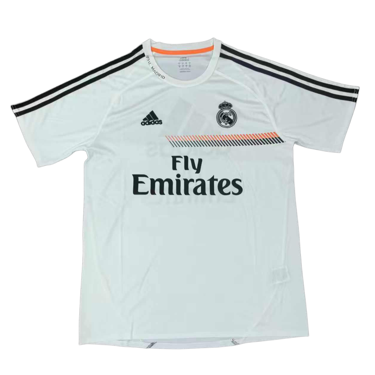 2013/14 Real Madrid Retro Short Sleeves Training Jersey - White