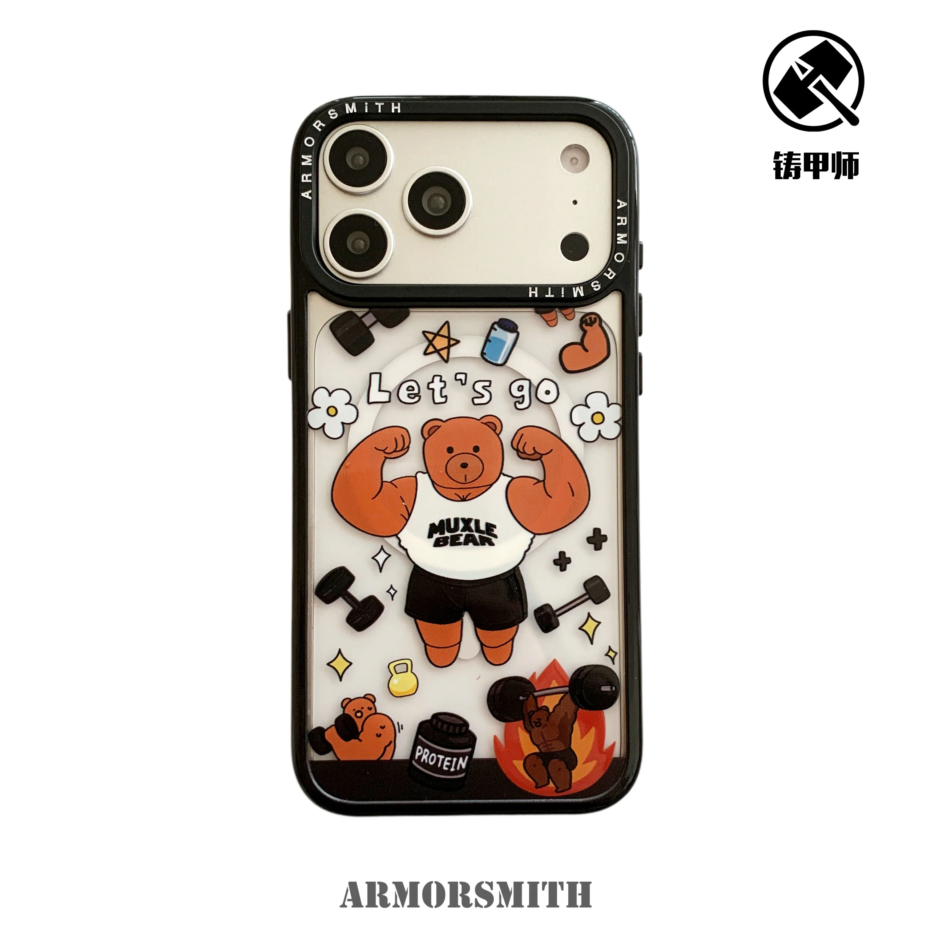 iPhone 17 Pro Max Protective Case Cartoon - back view