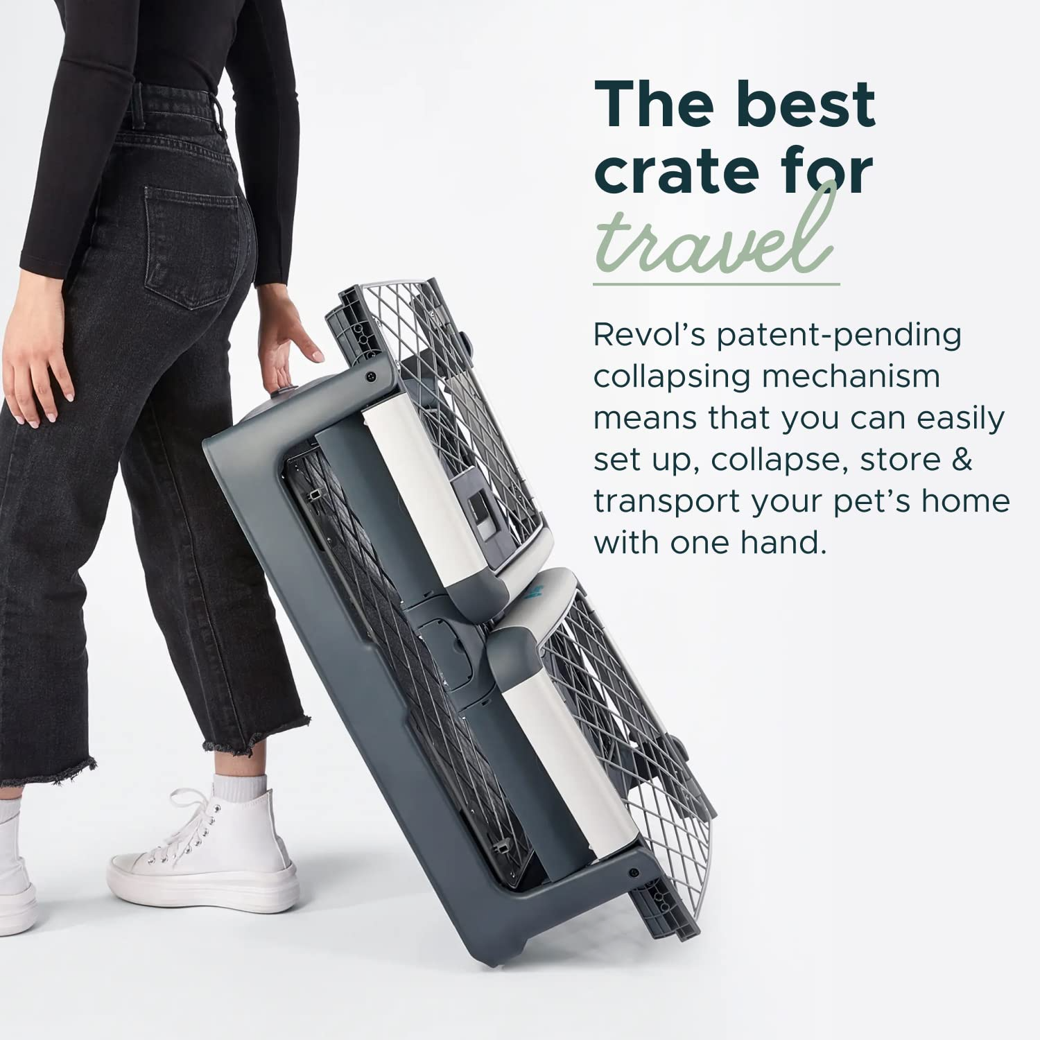 Revol Dog Crate (Collapsible Portable Travel Dog Crate