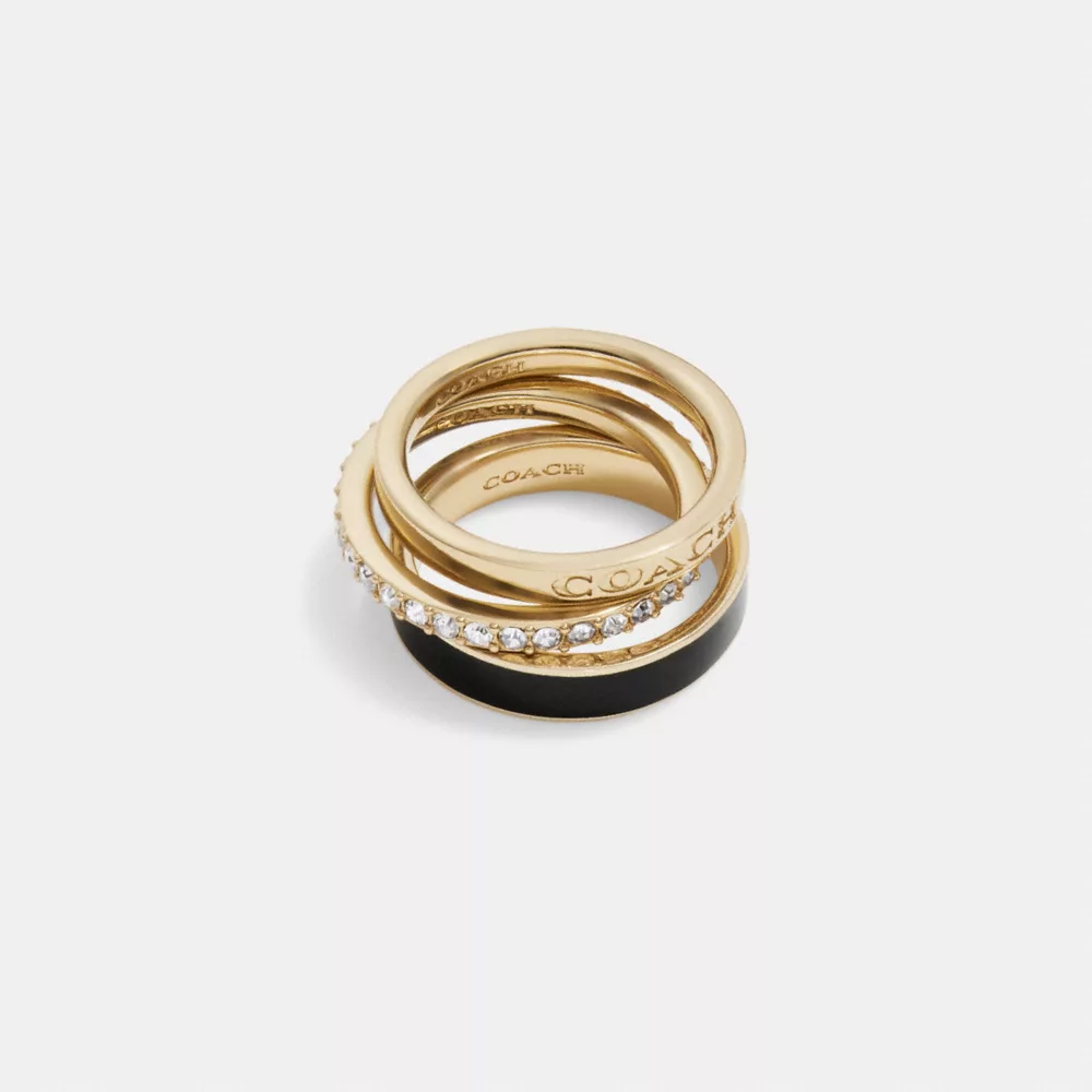 COAthtCH Signature Enamel Ring Set