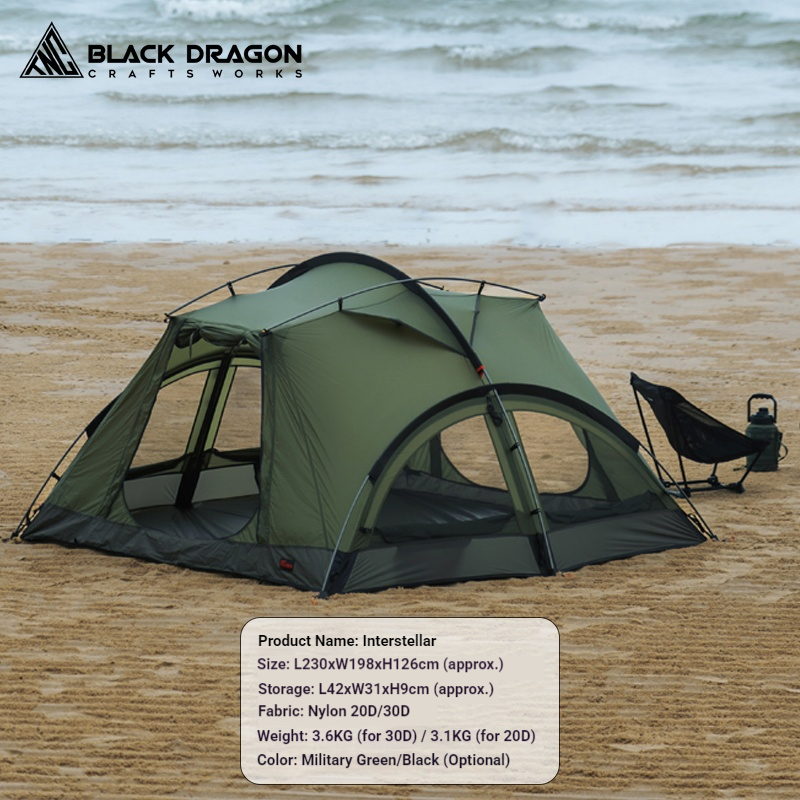 BLACK DRAGON Interstellar Lightweight Camping Tent