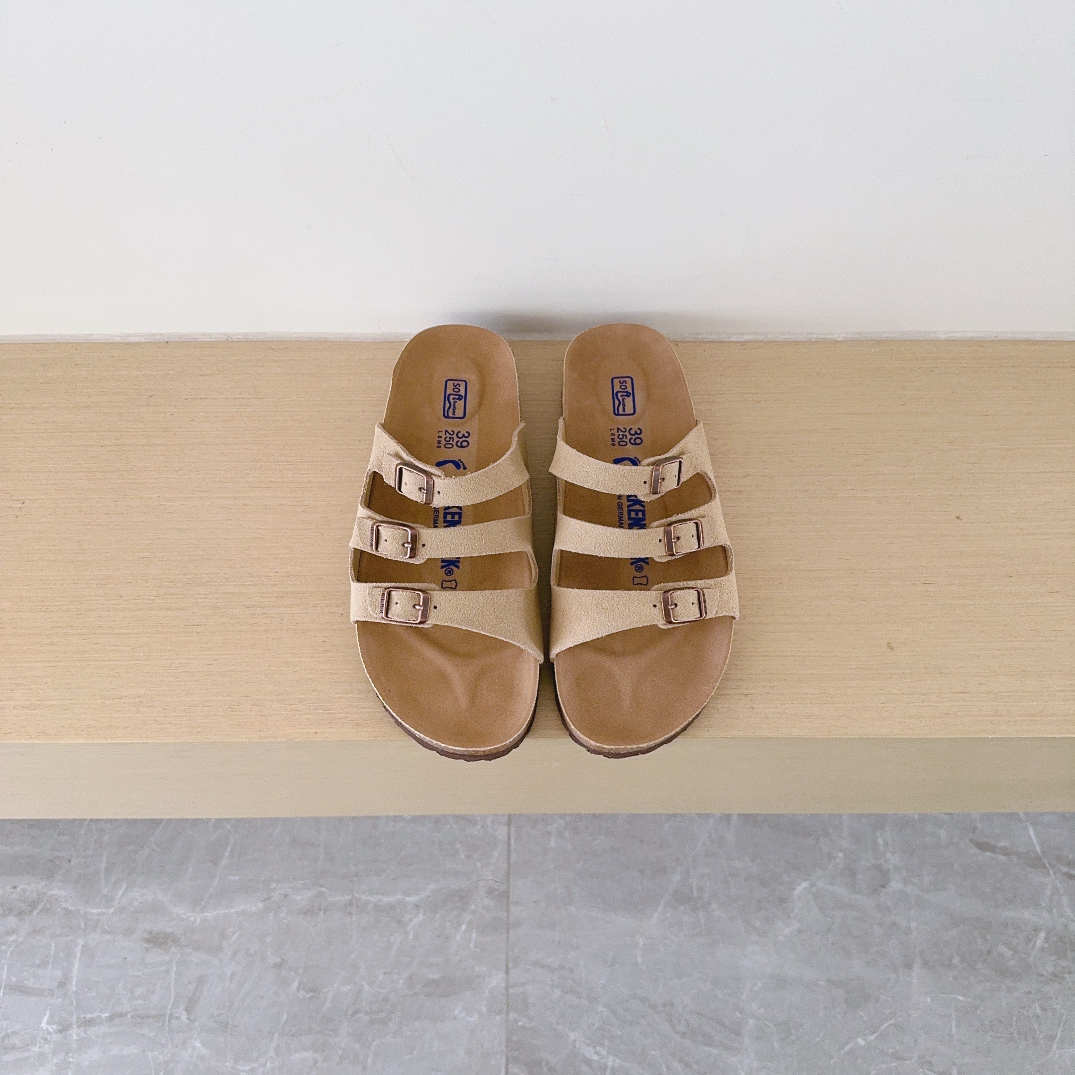 Birken-Style Three-Strap Sandals