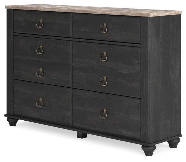 Willowton / Nanforth 6 Drawer Dresser