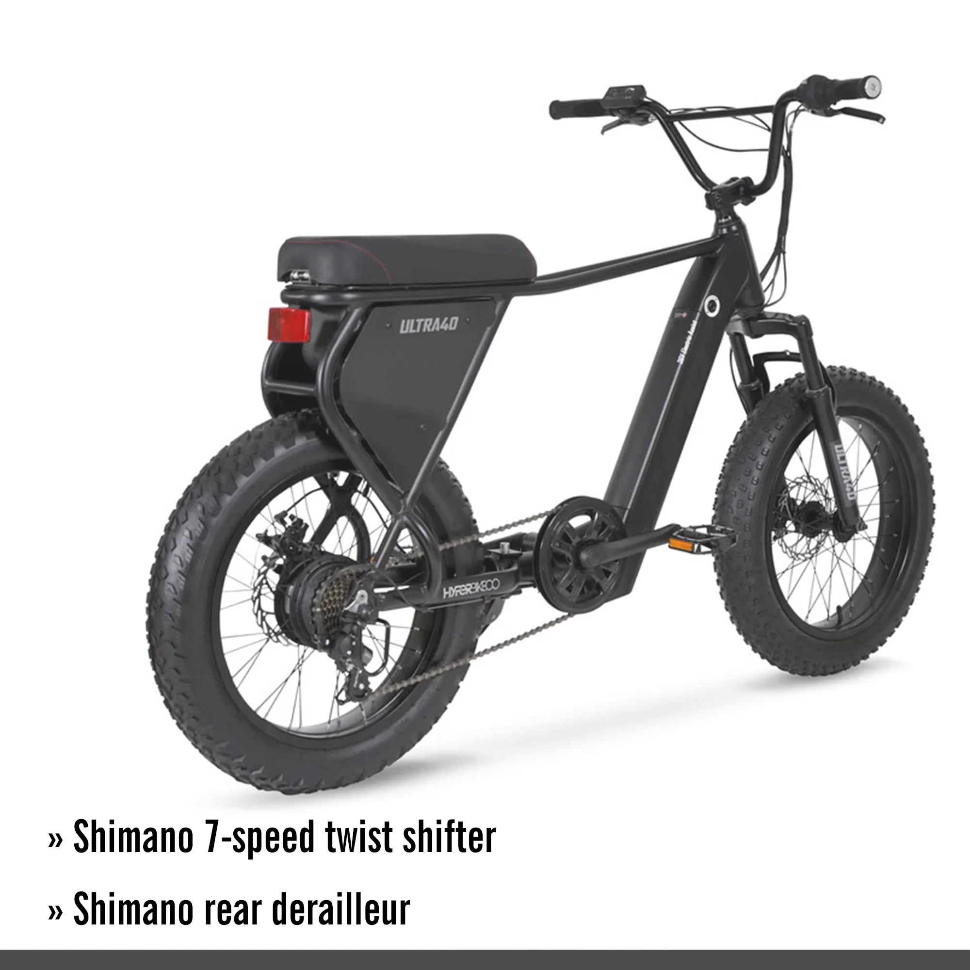 Hyper Ultra 40 20in Electric Bike, 250W, Matte Black