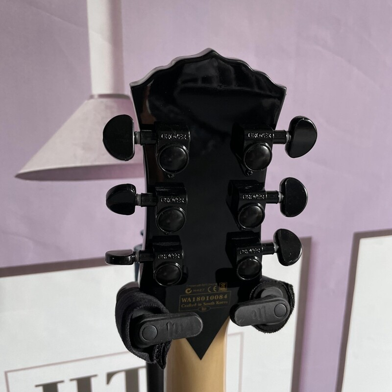 Zakk Wylde Audio Blue Electric Guitar Solid Black Hardware Primary Back & Side-