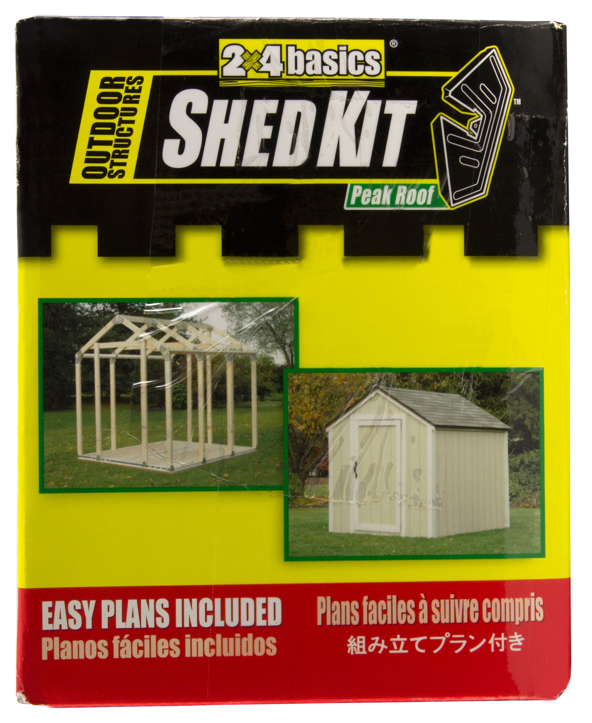 2x4basics Shed Kit with Peak Roof