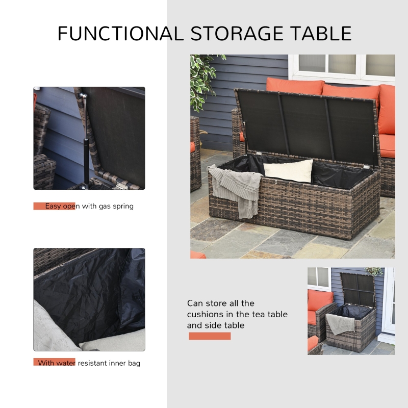 6 PCS Patio Furniture Sets