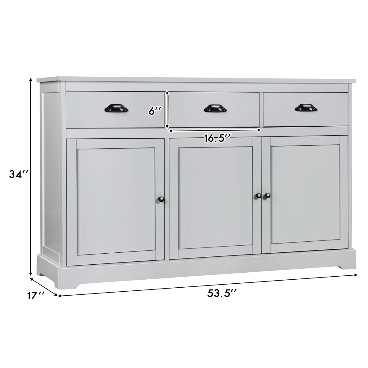 Sideboard Buffet Server Storage Cabinet Console Table Home