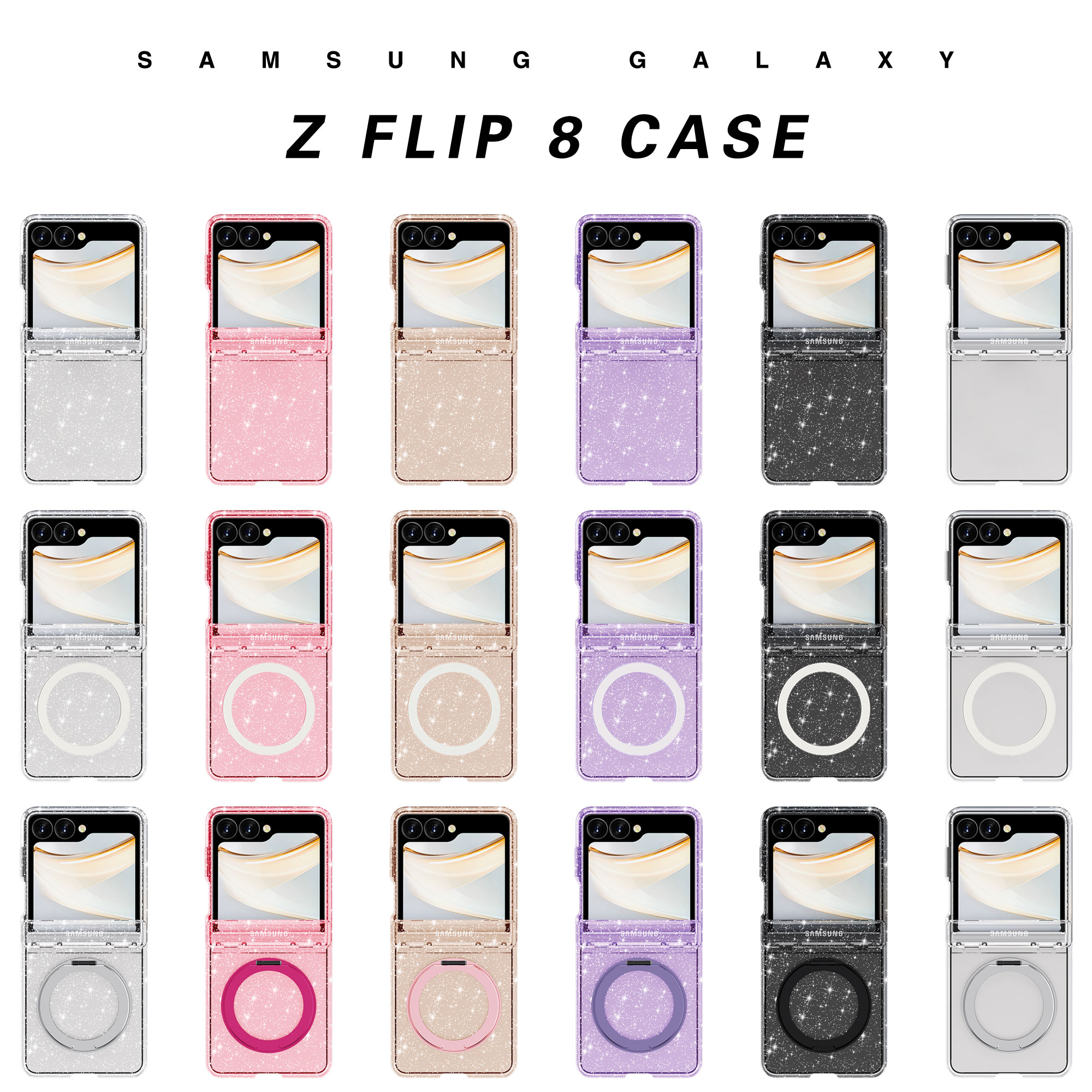 Galaxy Z Fold 8 Protective Case Magnetic - back view