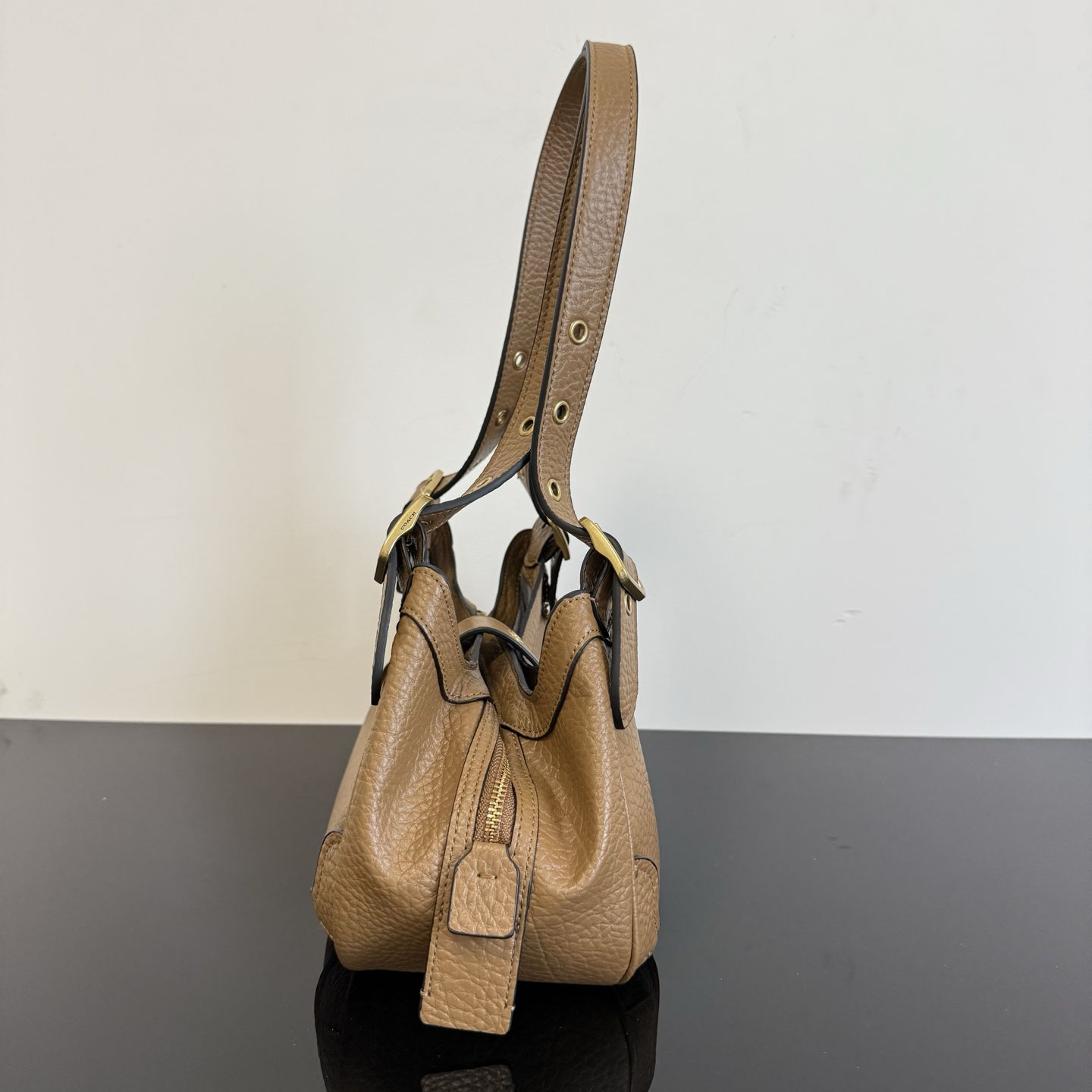 Coach drifter 31 shoulder bag in pebbled leather