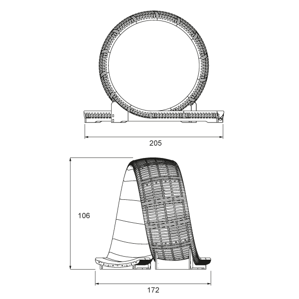 Double Chaise Longue