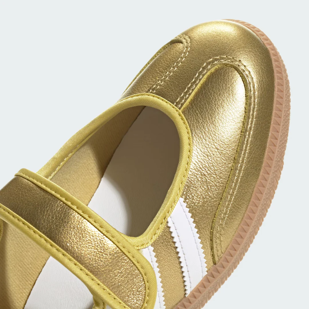 adidas Samba Jane Gold Metallic White Women's