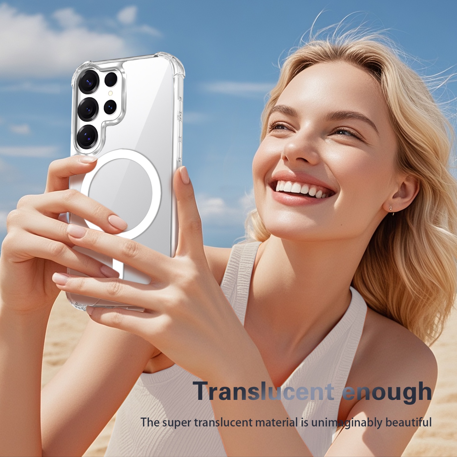Galaxy S25 Edge Protective Case MagSafe - back view
