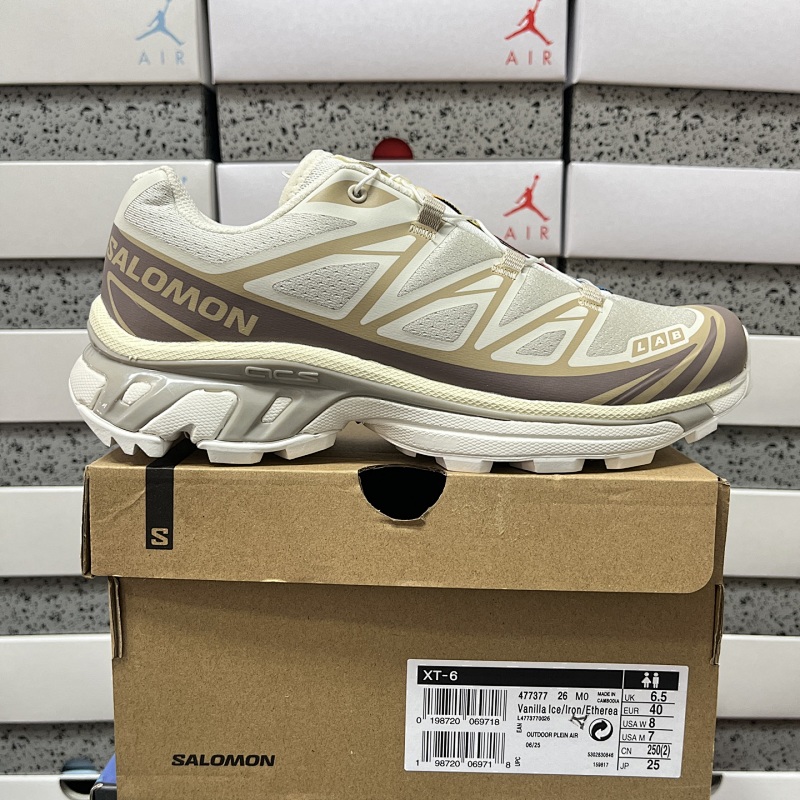 Salomon XT-6 White Brown Edition A Sneakers