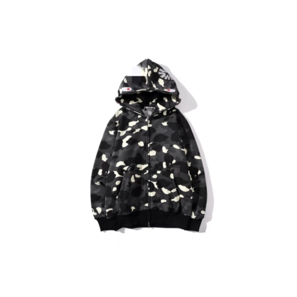 BAPE Zip Hoodie Luminous WhiteBlack+Amiri Jeans 8898 - ogsneaker