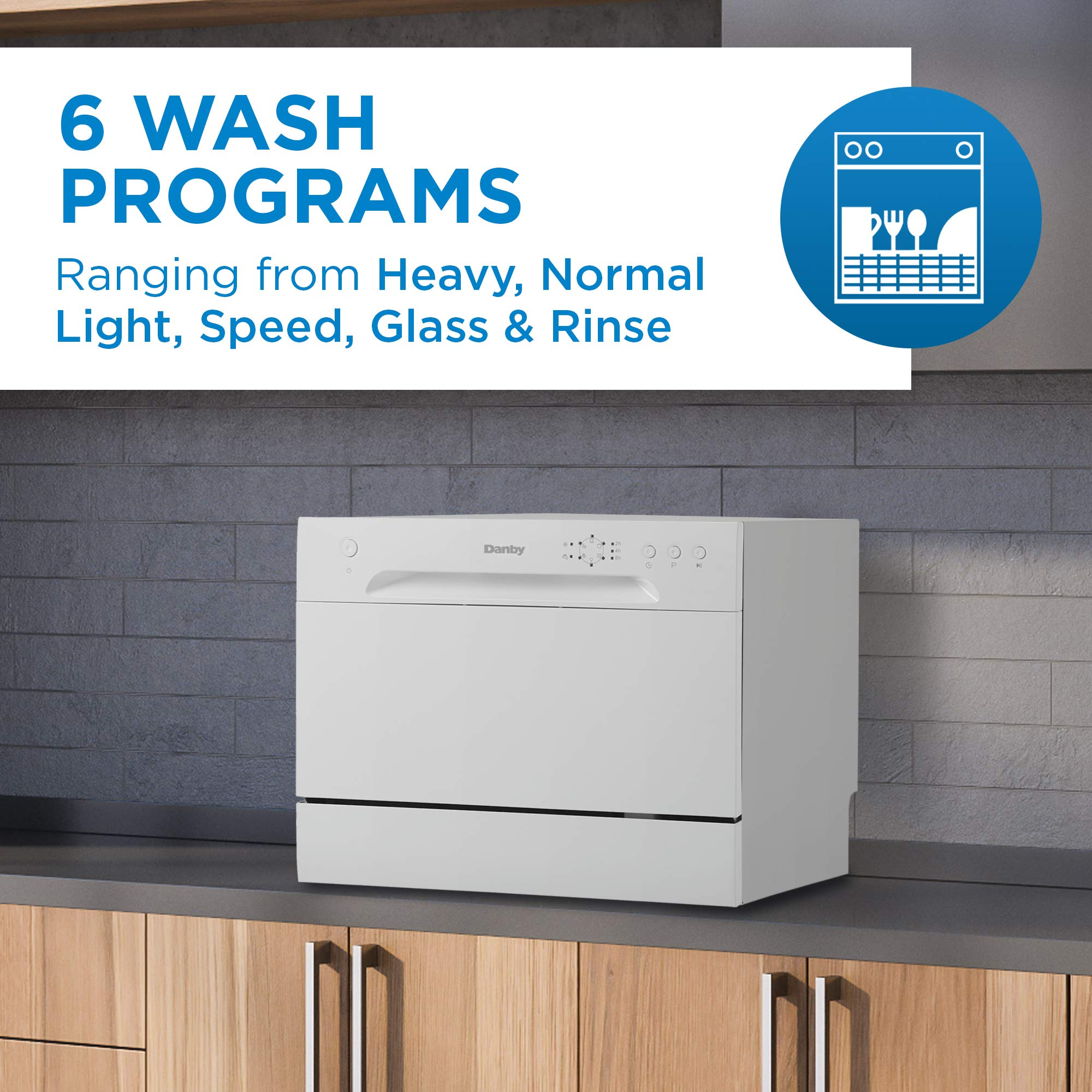Countertop Dishwasher with 6 Place Settings