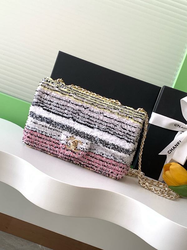 Chanel Tweed Flap Bag Pastel
