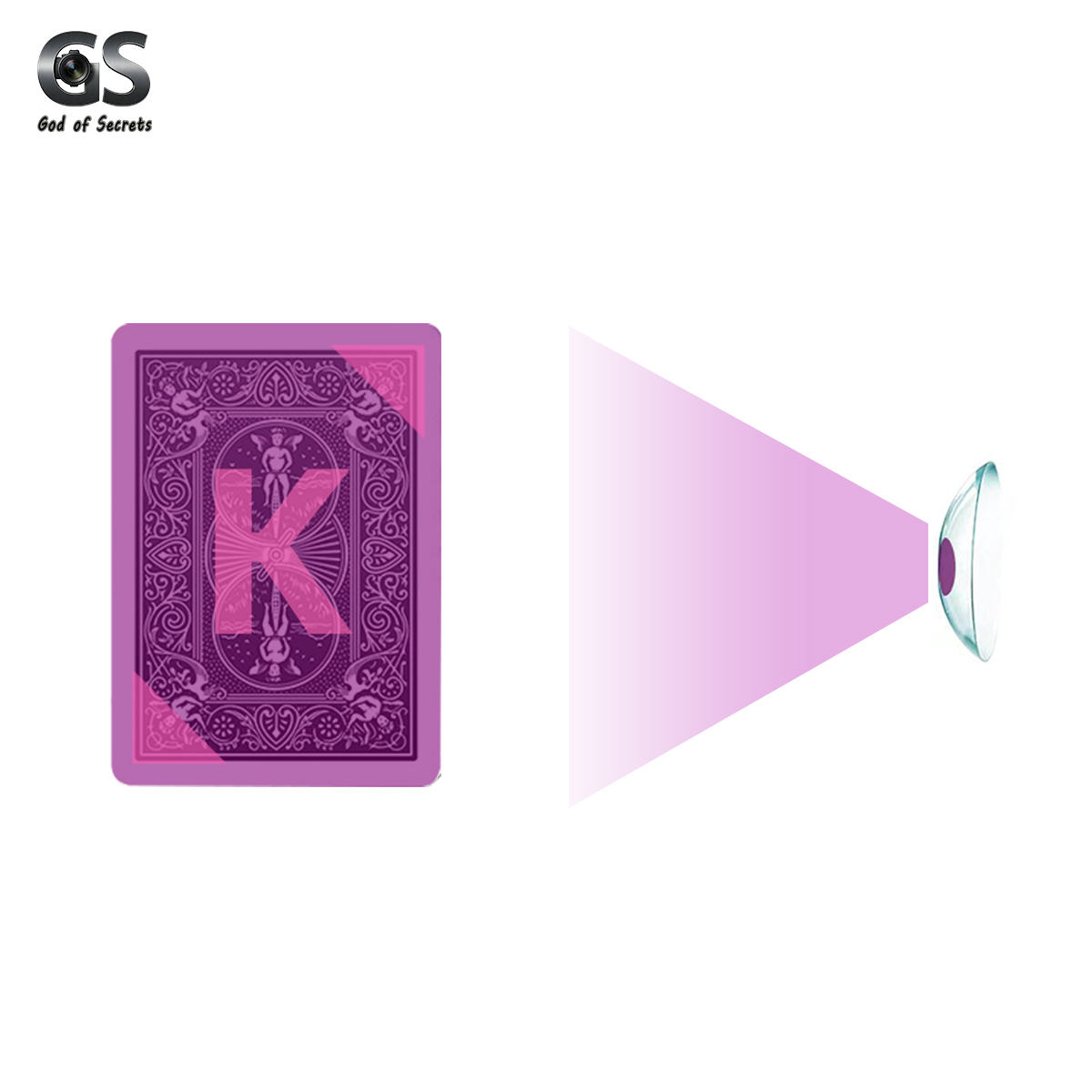 Luminous Ink Contact Lenses for Infrared Marked Playing Cards