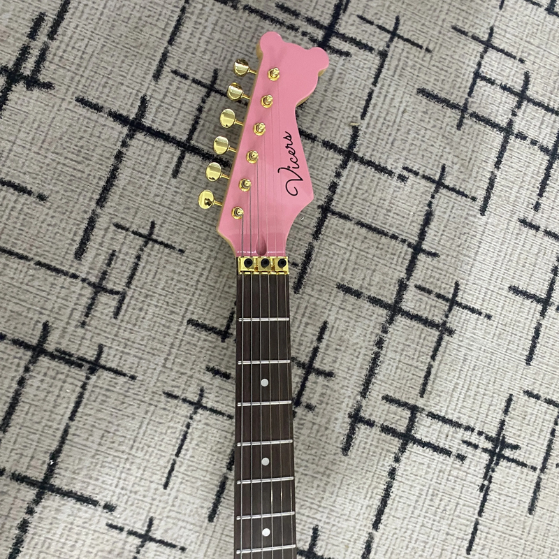 Top Vicers Cartoon Shaped Electric Guitar, 24 Frets 6 Strings Basswood Body