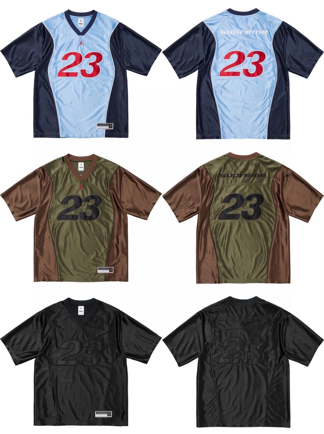 Supreme x AJ Jordan collaboration FW24 WEEK7 Warm Up Jersey