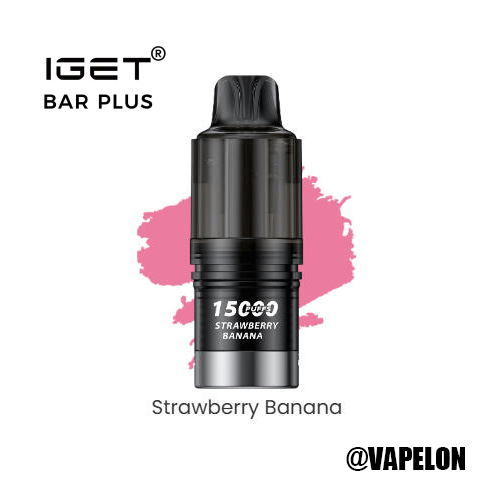 IGET BAR V4 Pod 15000 Puffs - Strawberry Banana