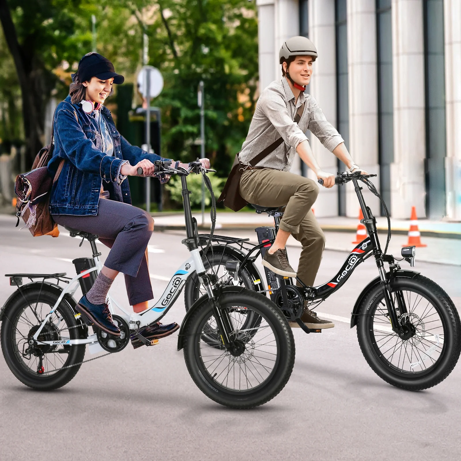 Gocio 20in Folding Electric Commuter Bike, 500W Peak, 48V 10.4Ah