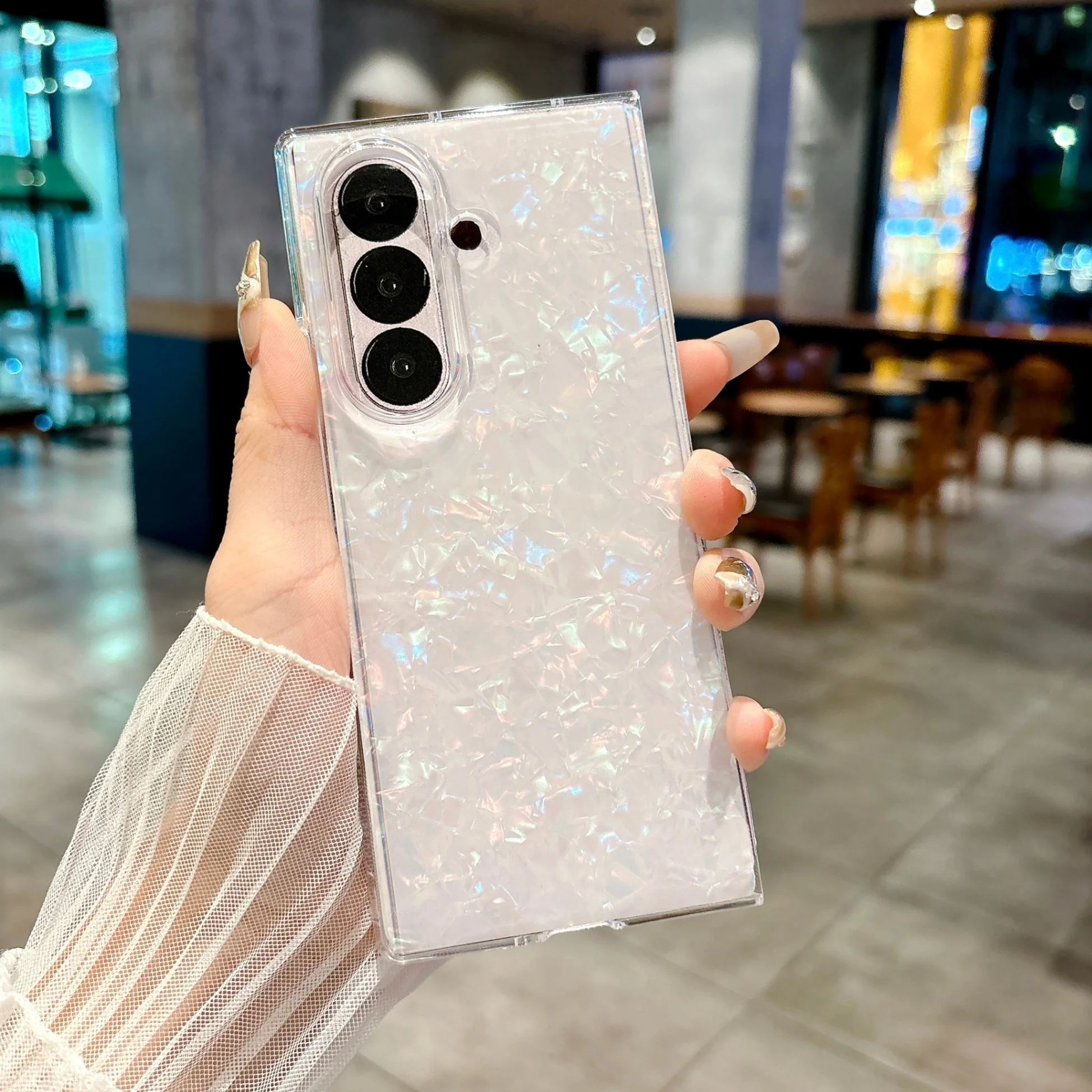 Galaxy Z Fold 3 Protective Case Multi-Color - back view
