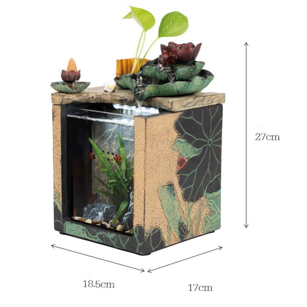 Small Landscape Fish Tank Desktop & Water Decoration Office