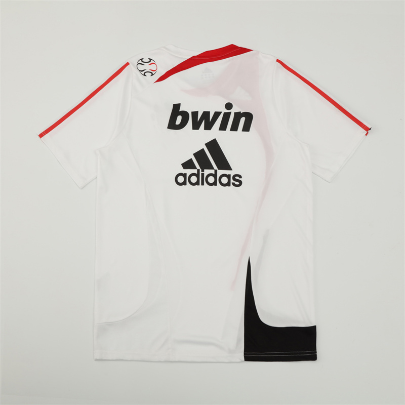 2007/08 AC Milan Retro Short Sleeves Training Jersey - White