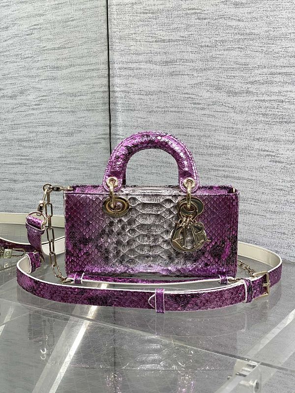 Lady D-Joy Bag Purple Python