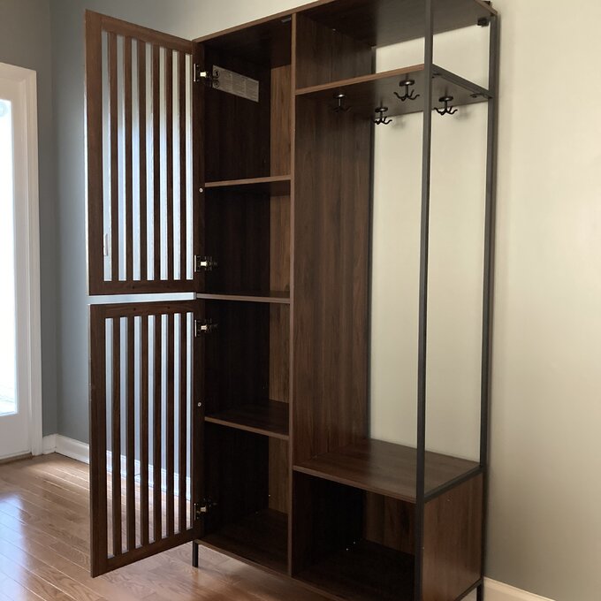 Mcquillen 36'' Wide Hall Tree with Shoe Storage