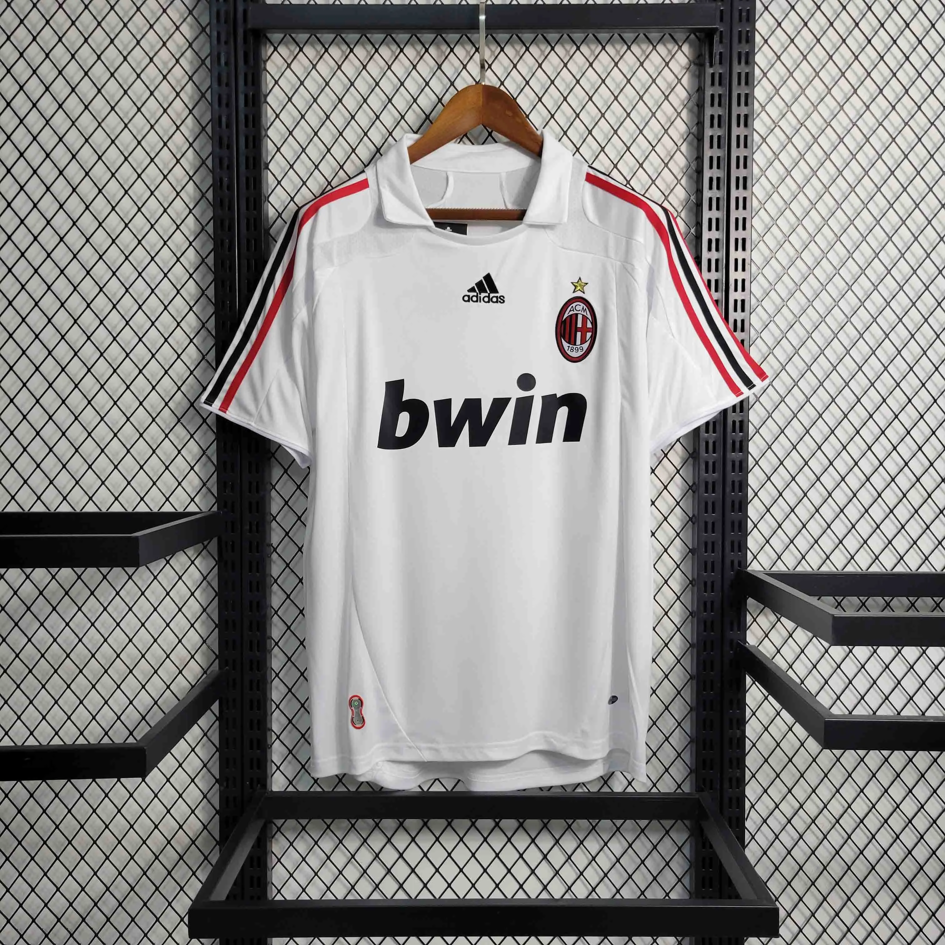 2007/08 AC Milan Adidas Away Soccer Jersey Retro CBRO MN